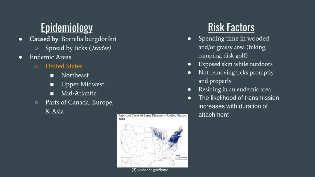 epidemiology caused by caused by borrelia