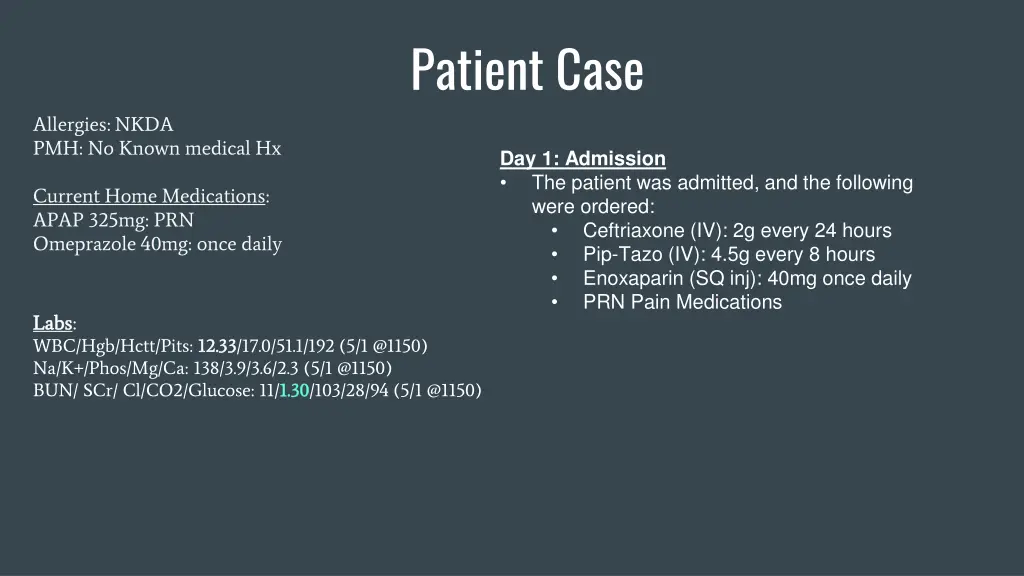 patient case 1