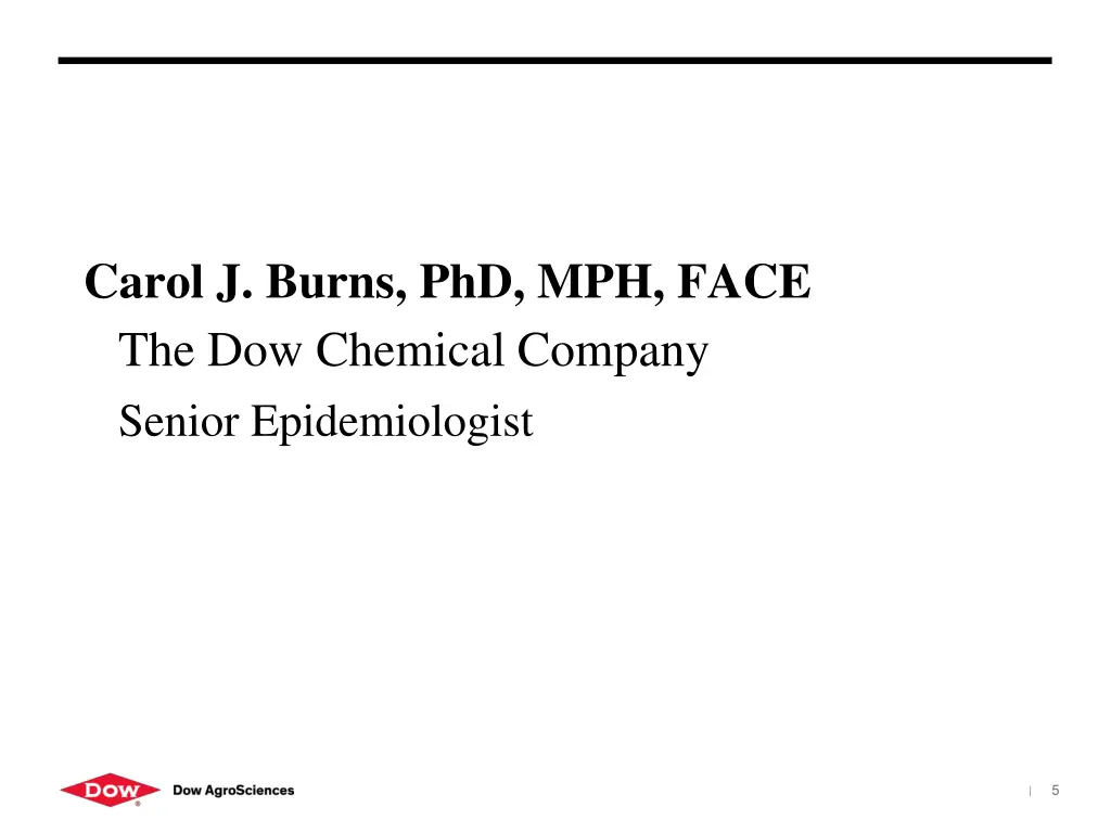 carol j burns phd mph face the dow chemical