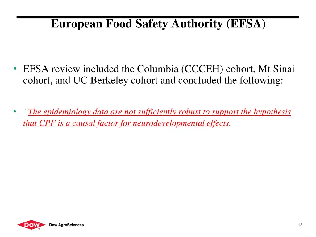 european food safety authority efsa