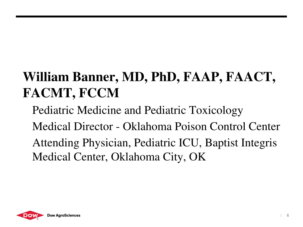 william banner md phd faap faact facmt fccm