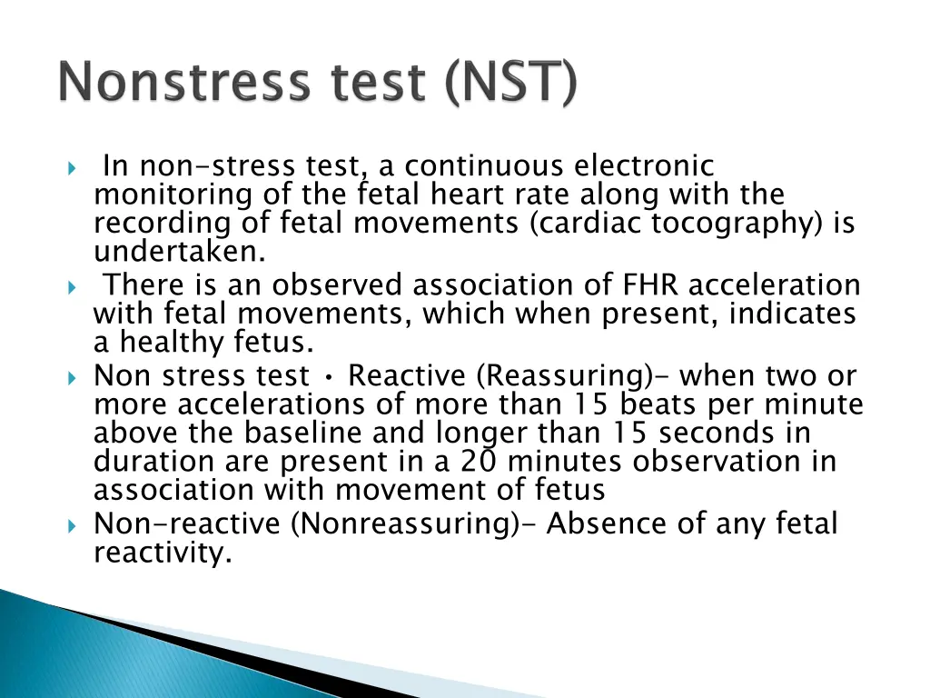 in non stress test a continuous electronic