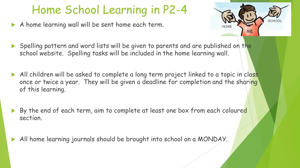 home school learning in p2 4