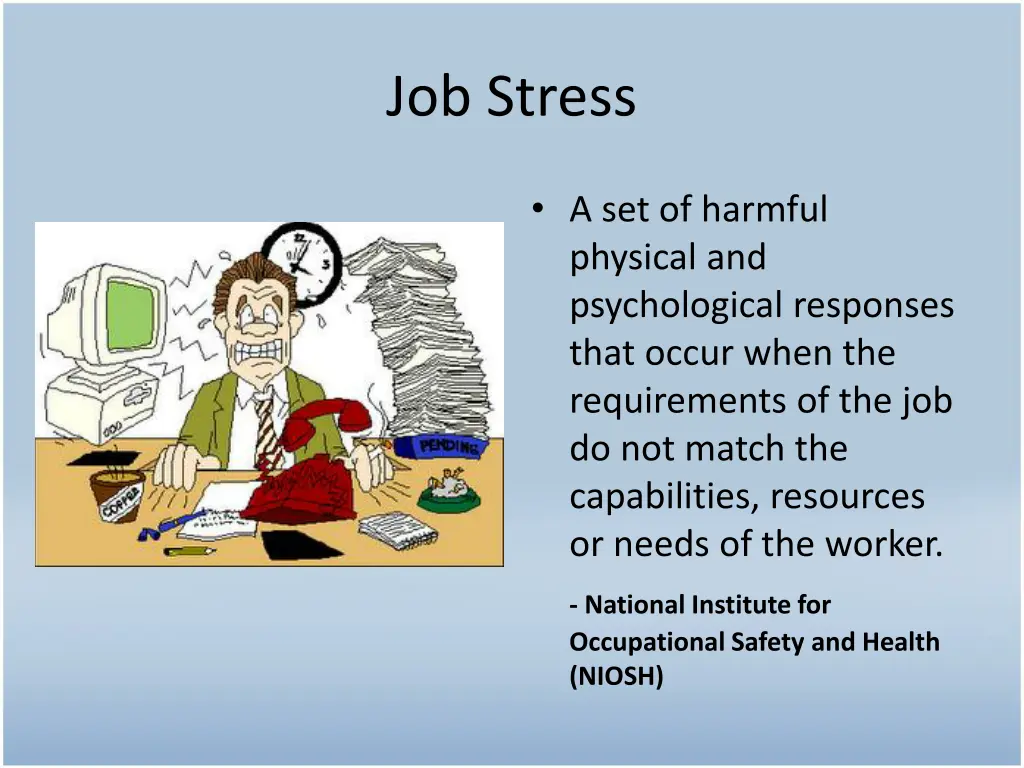 job stress