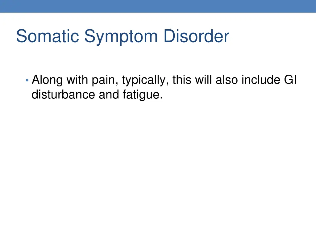 somatic symptom disorder 1