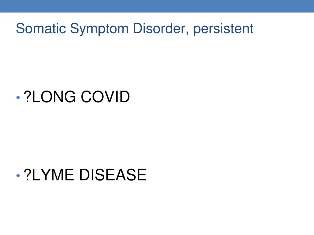 somatic symptom disorder persistent 2