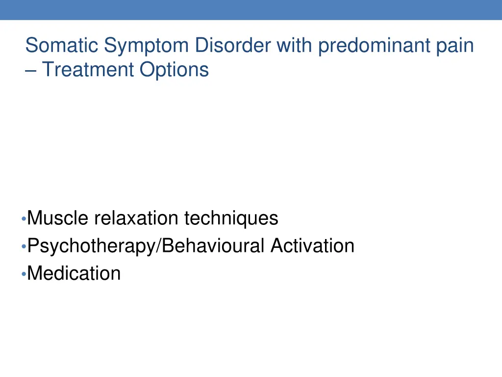 somatic symptom disorder with predominant pain 2