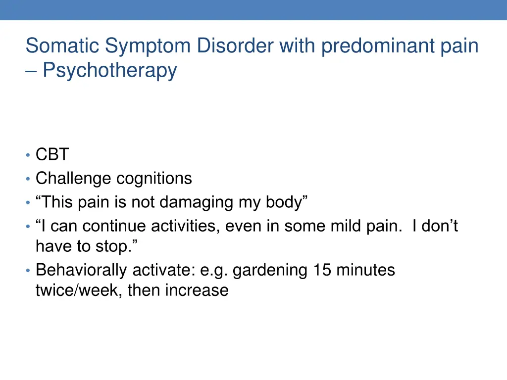 somatic symptom disorder with predominant pain 3