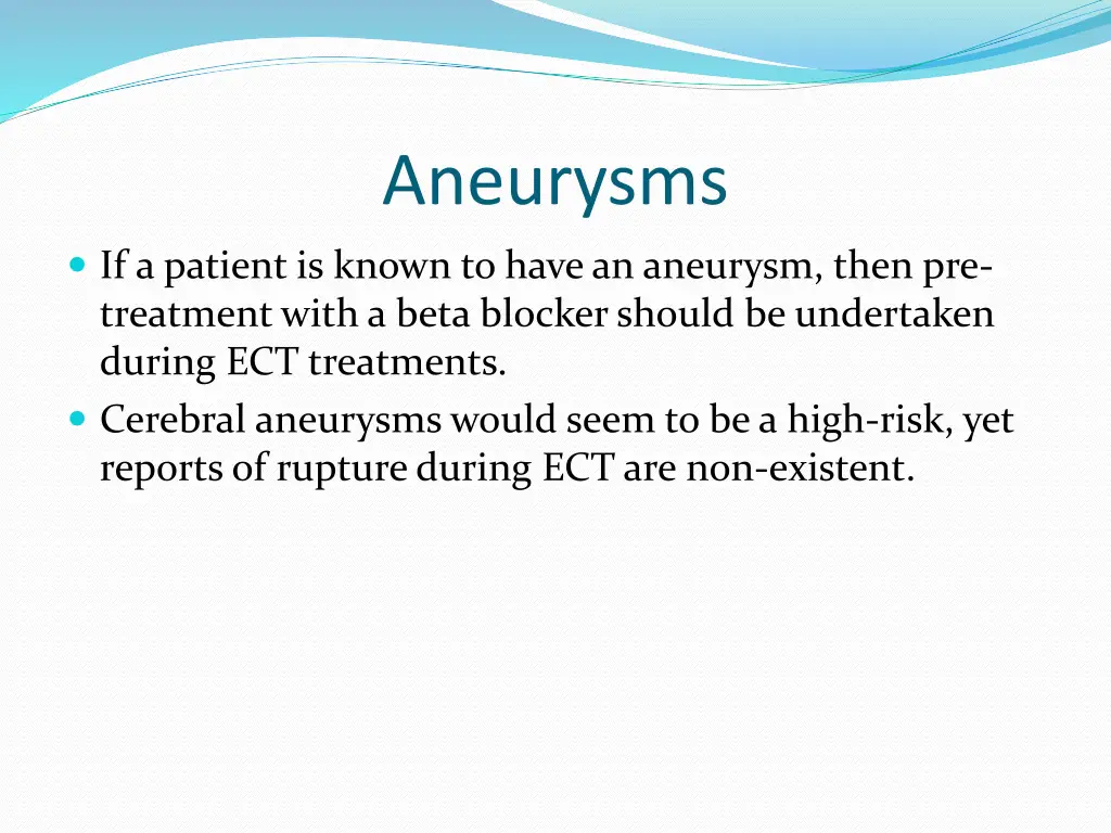 aneurysms