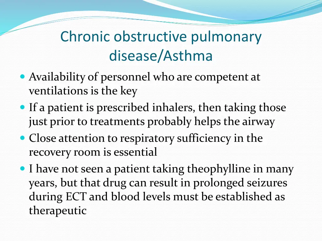 chronic obstructive pulmonary disease asthma