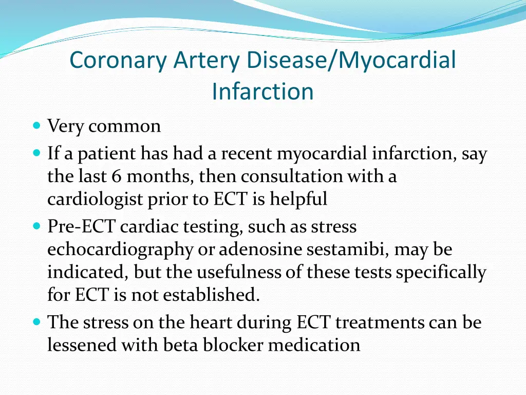 coronary artery disease myocardial infarction