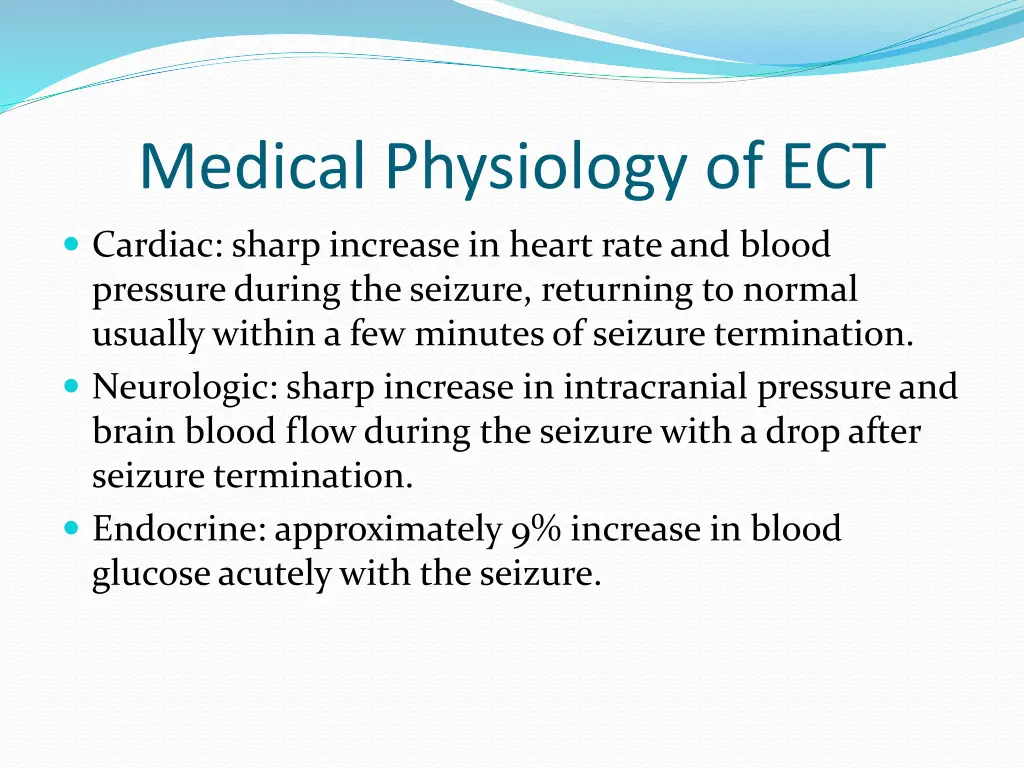 medical physiology of ect