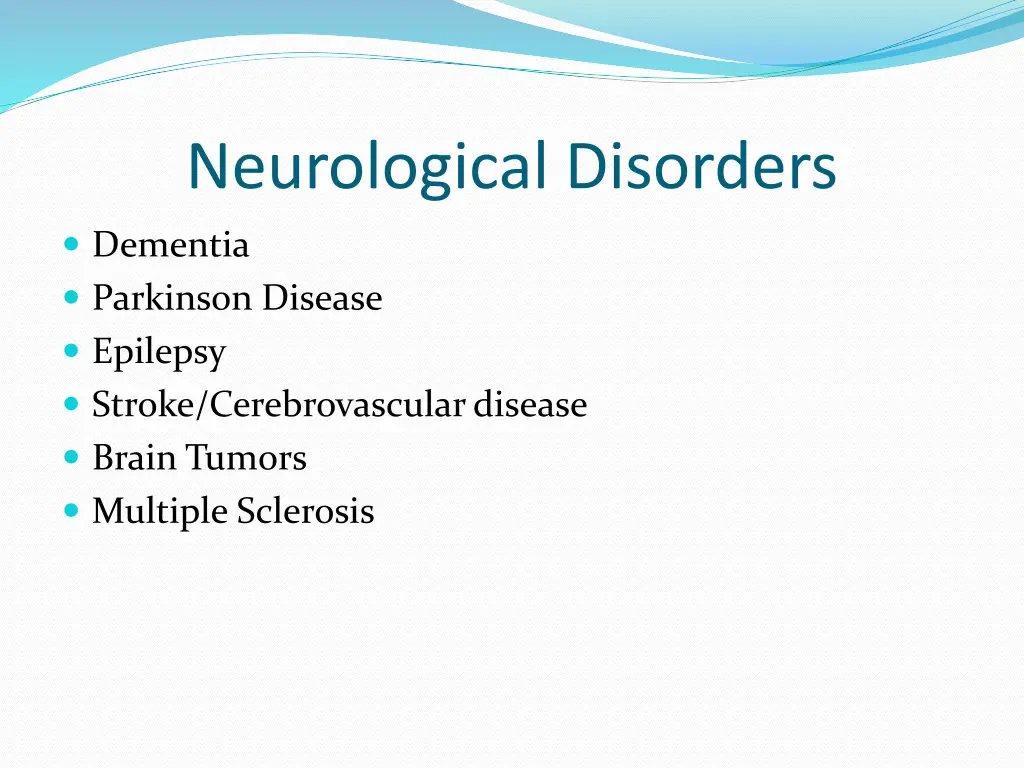 neurological disorders