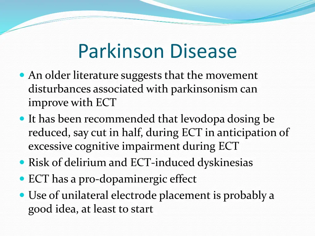 parkinson disease