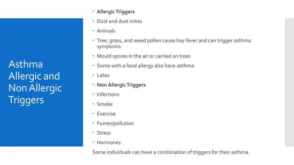 allergic triggers