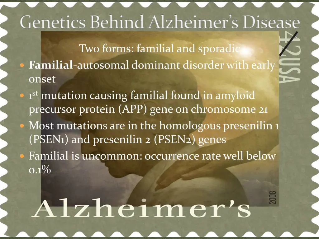 genetics behind alzheimer s disease