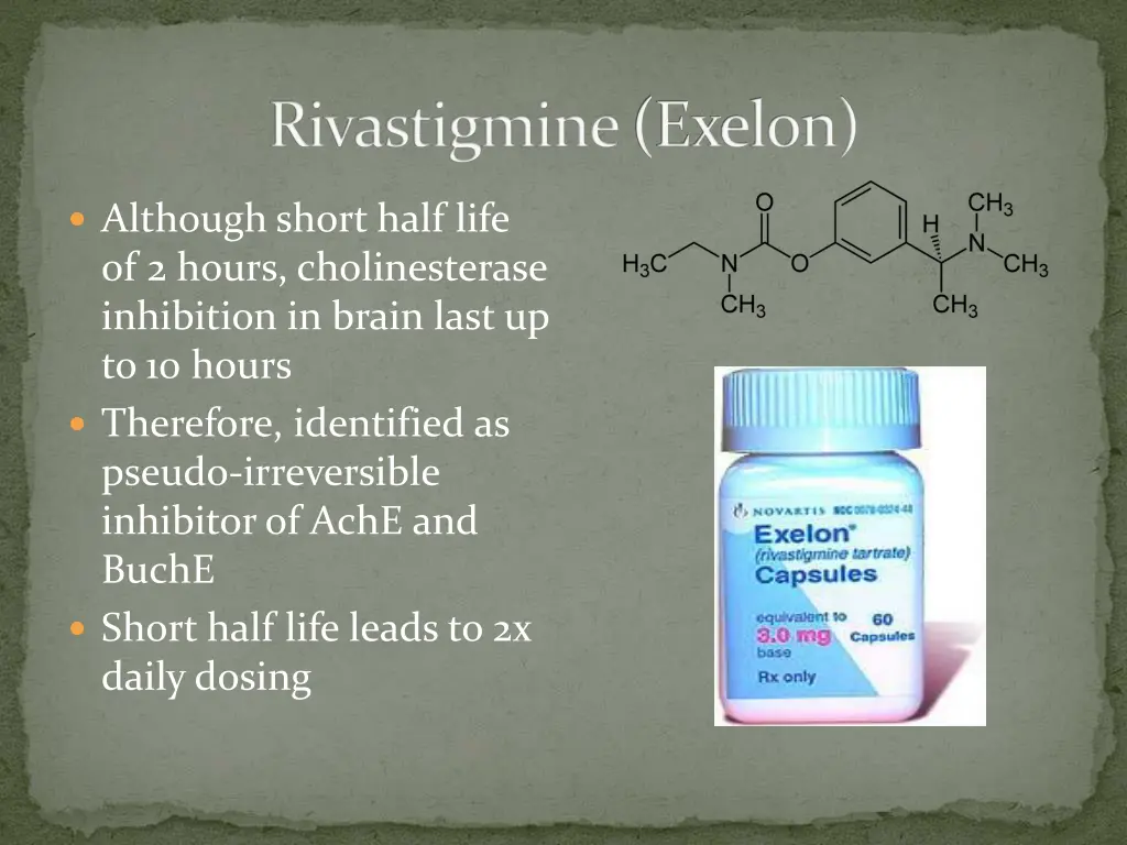 rivastigmine exelon