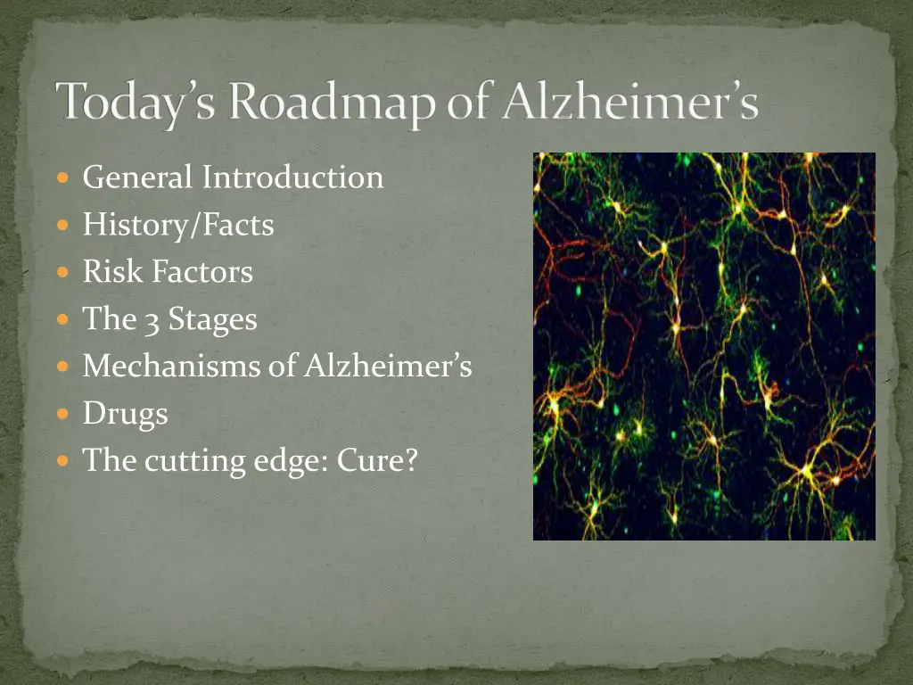 today s roadmap of alzheimer s