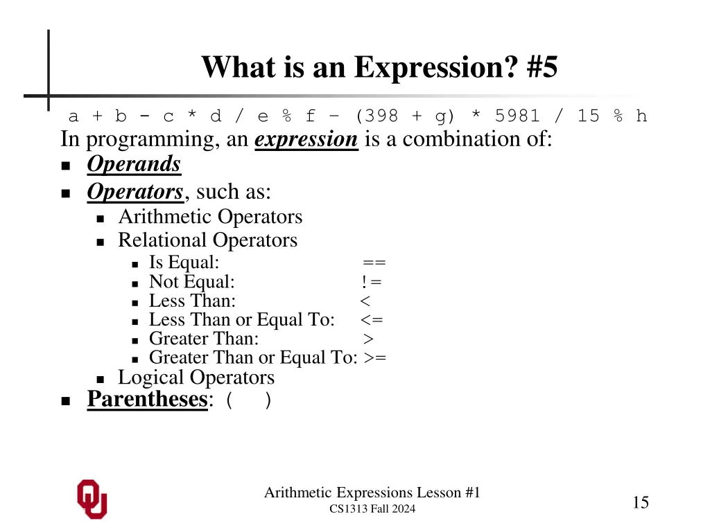 what is an expression 5