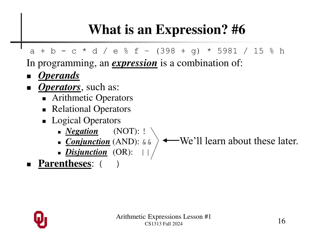 what is an expression 6