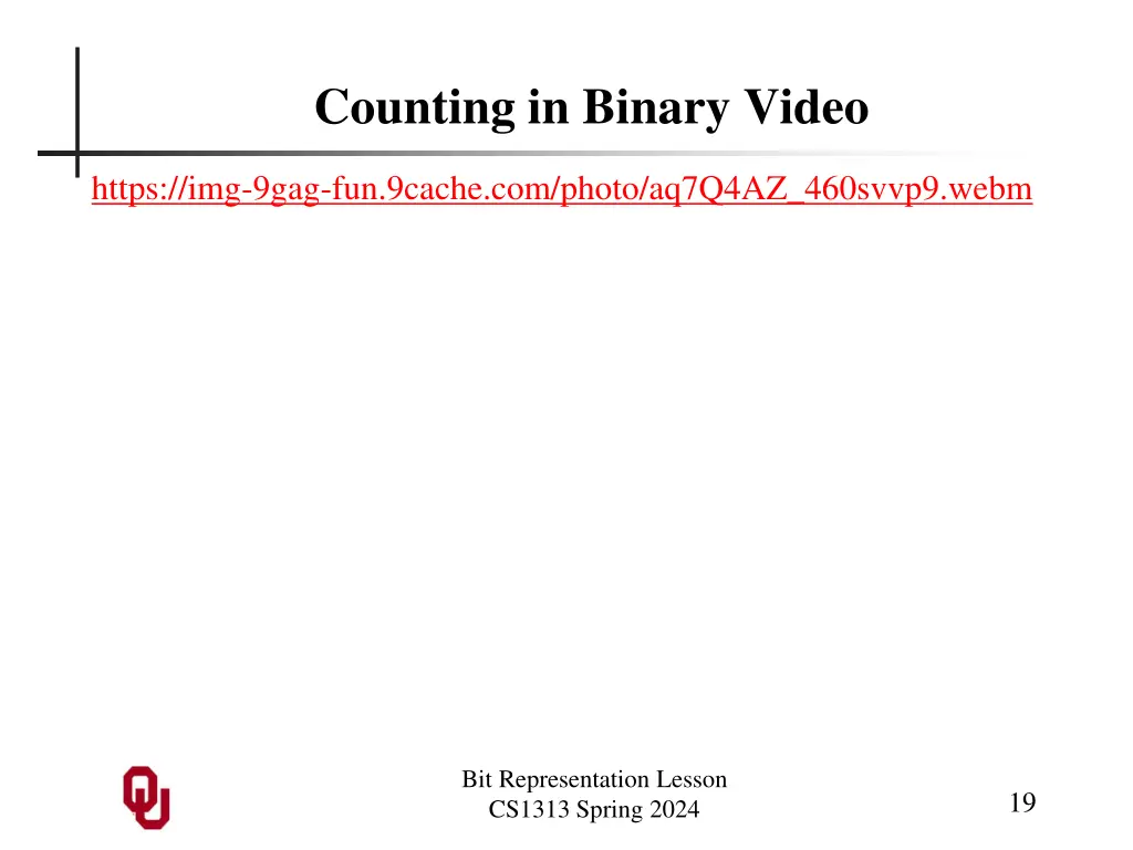 counting in binary video