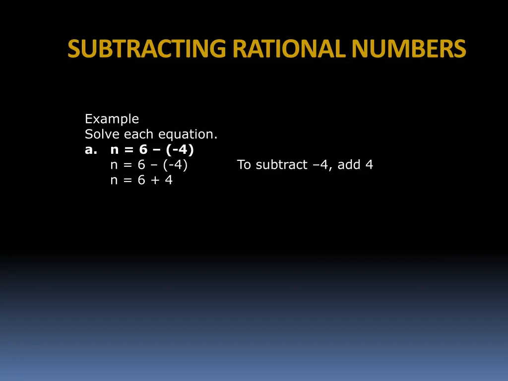 subtracting rational numbers 13