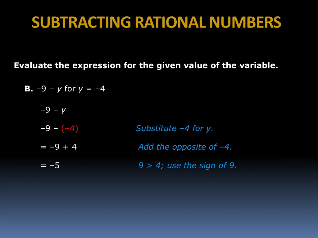 subtracting rational numbers 6