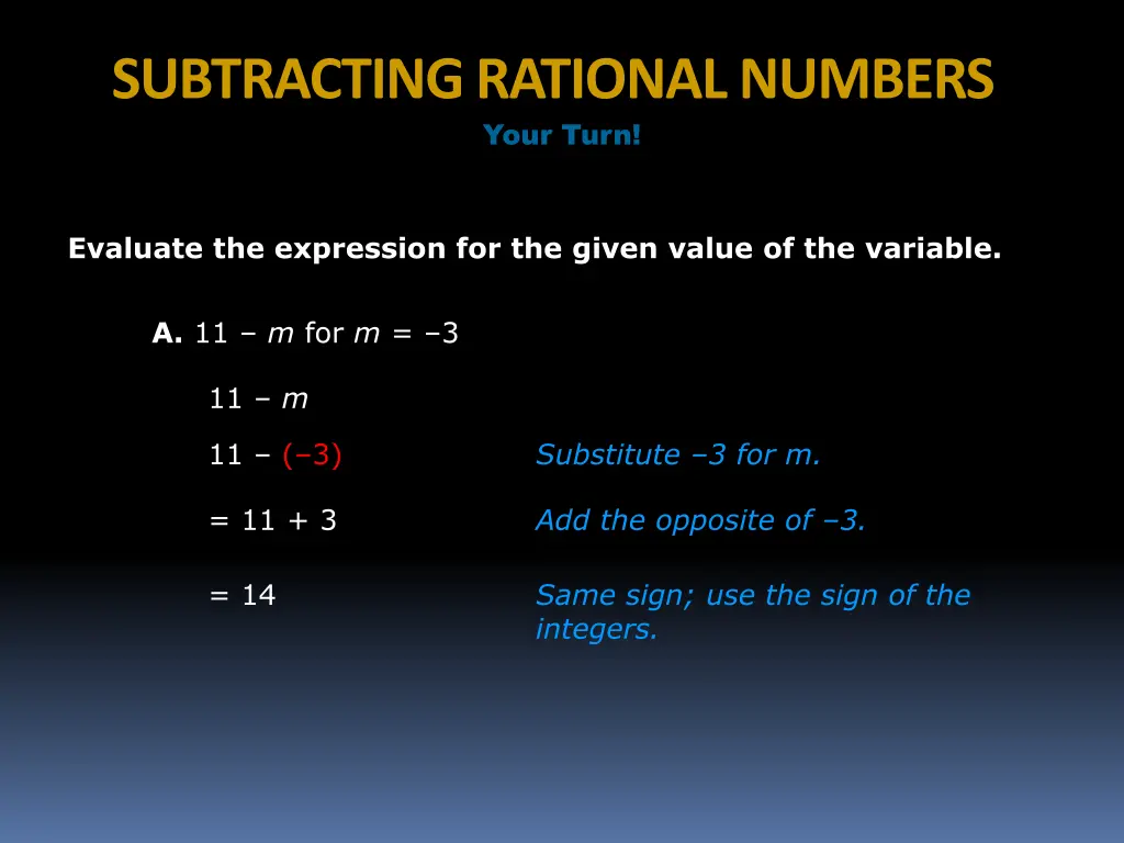 subtracting rational numbers 7