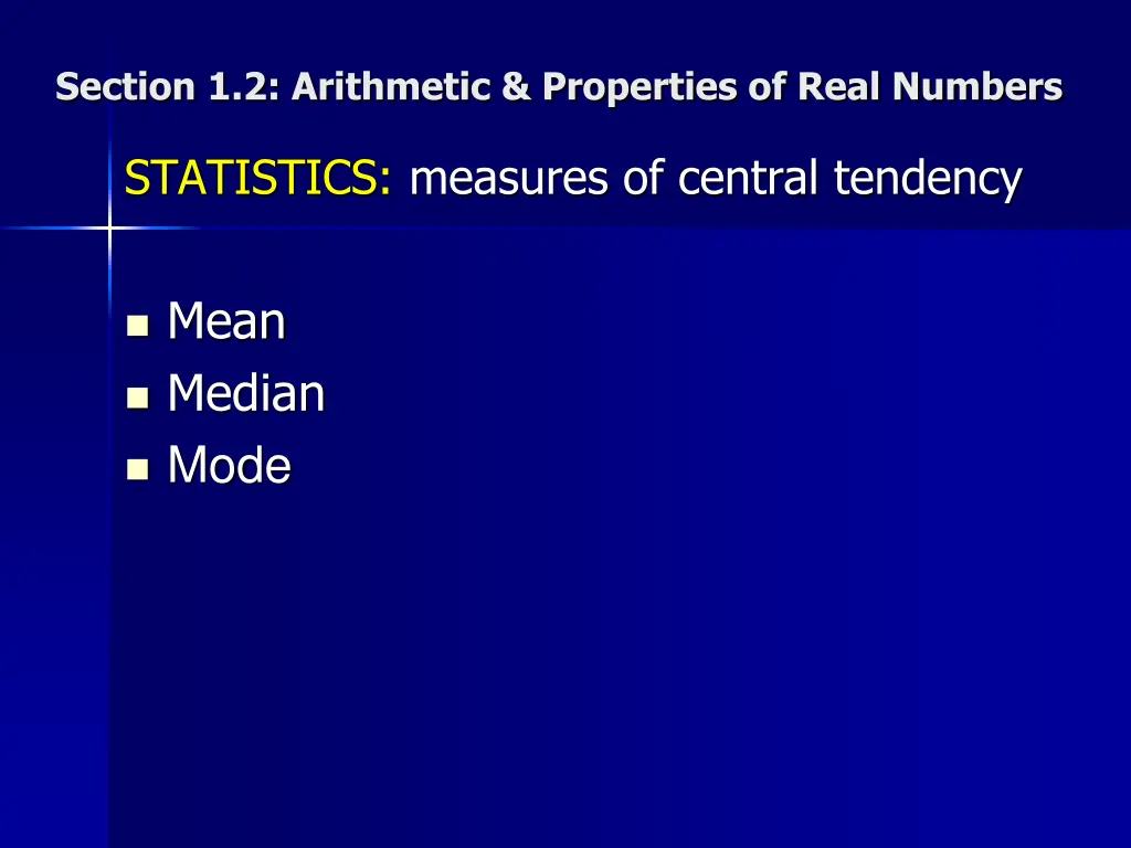 section 1 2 arithmetic properties of real numbers 3