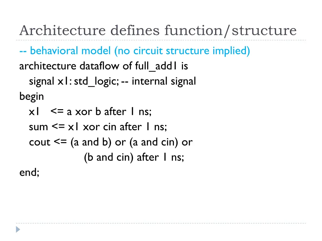 architecture defines function structure