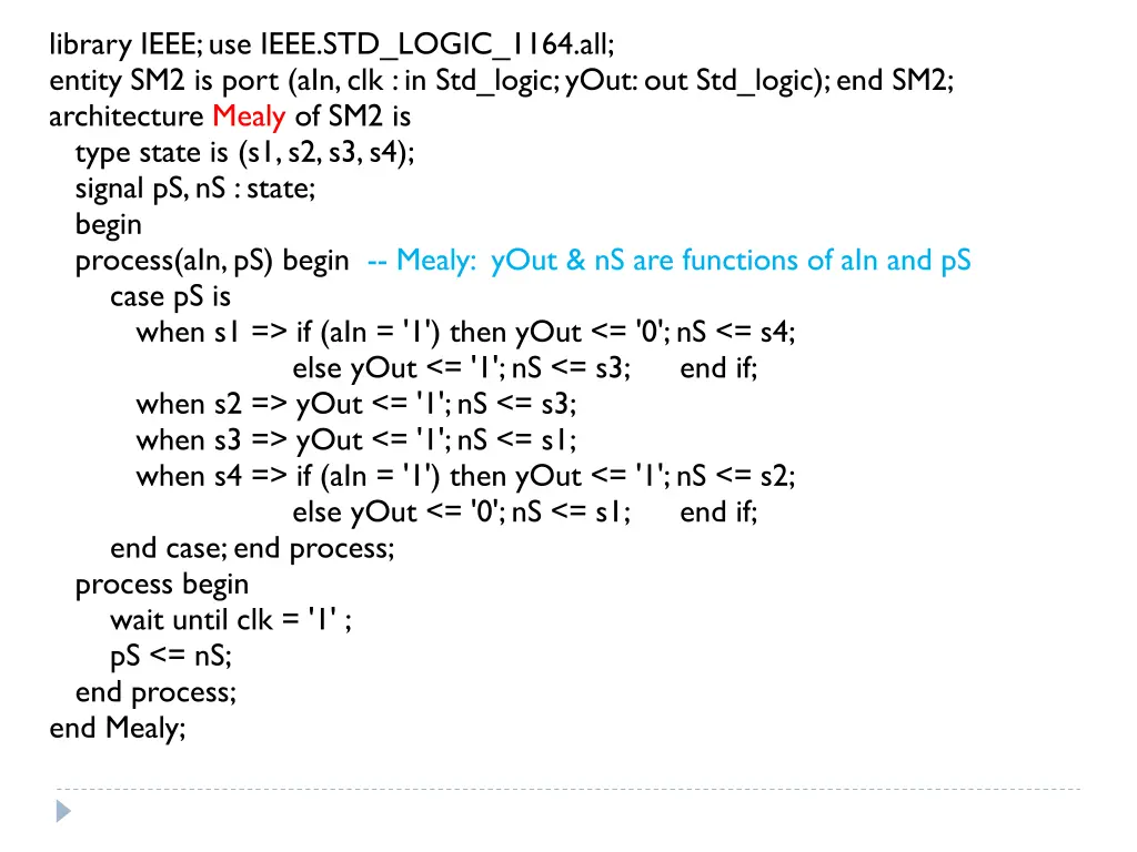 library ieee use ieee std logic 1164 all entity 1