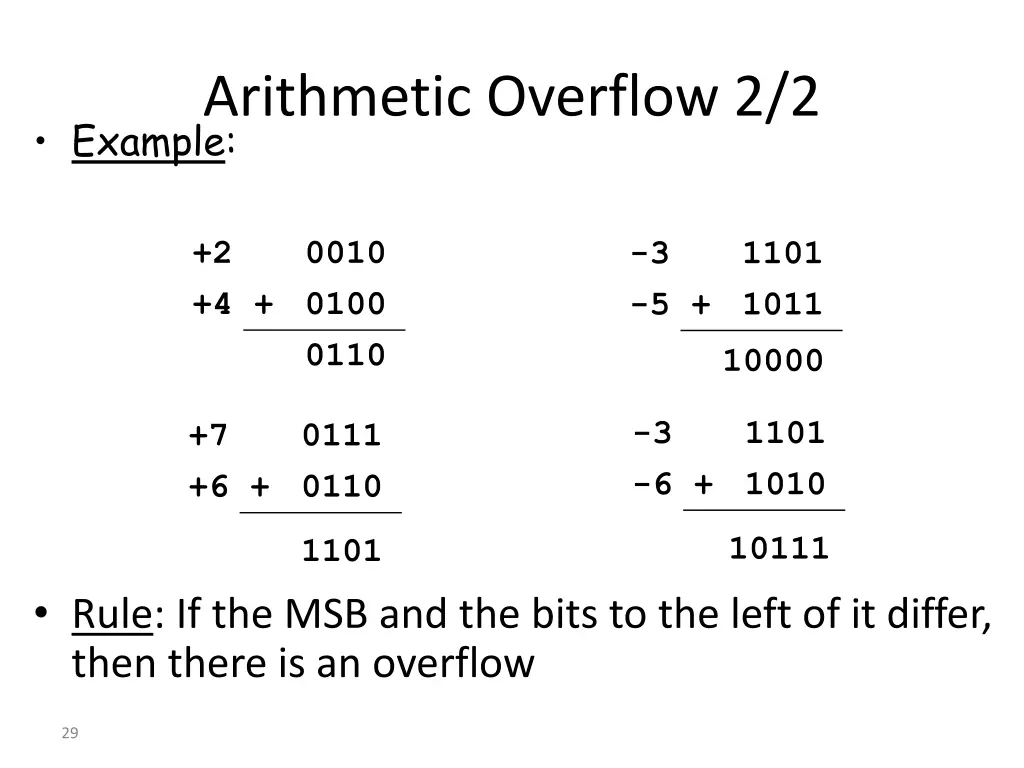 arithmetic overflow 2 2 example