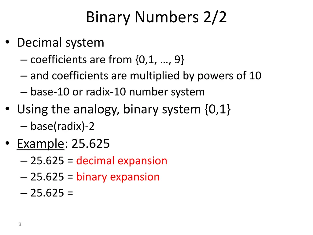 binary numbers 2 2