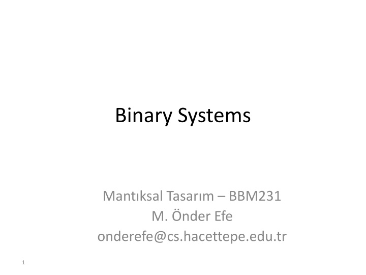 binary systems