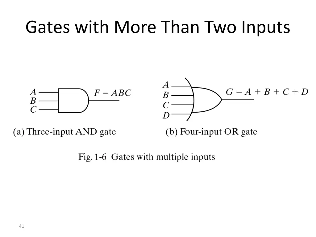 gates with more than two inputs