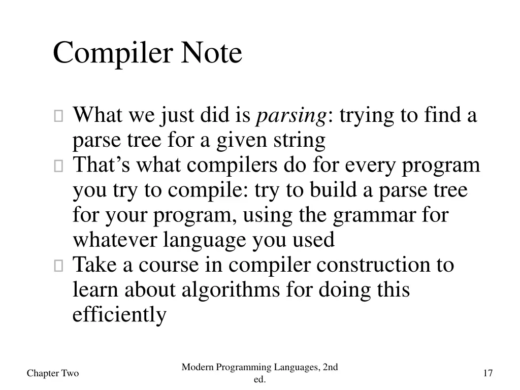 compiler note