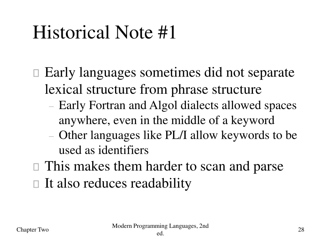 historical note 1