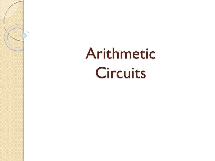 arithmetic circuits