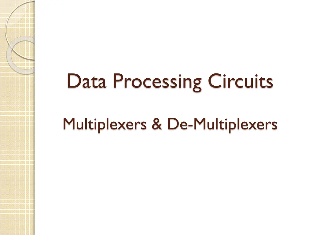 data processing circuits