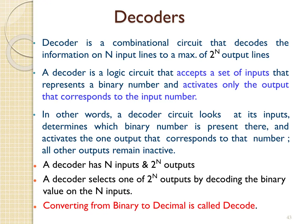 decoders 1