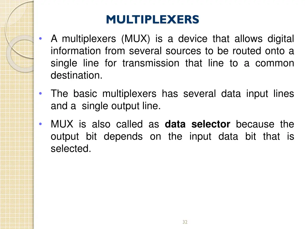 multiplexers