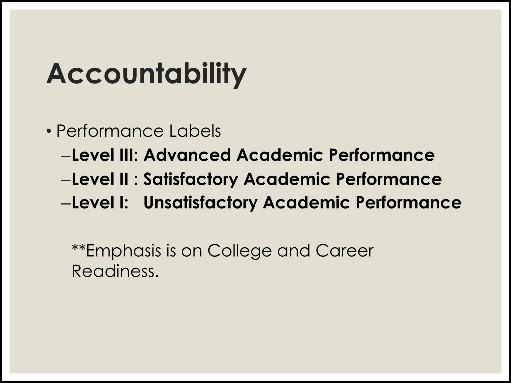 accountability