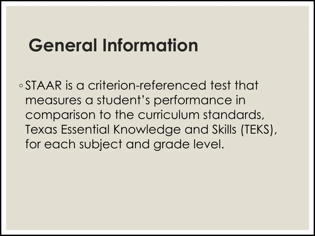 general information