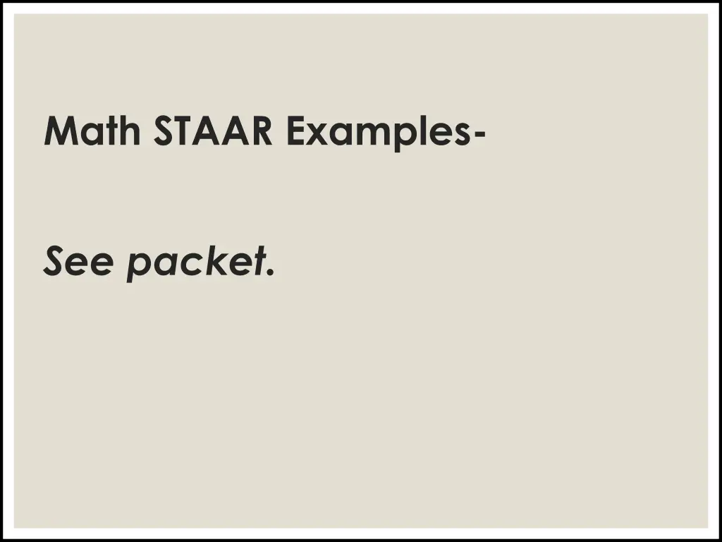 math staar examples