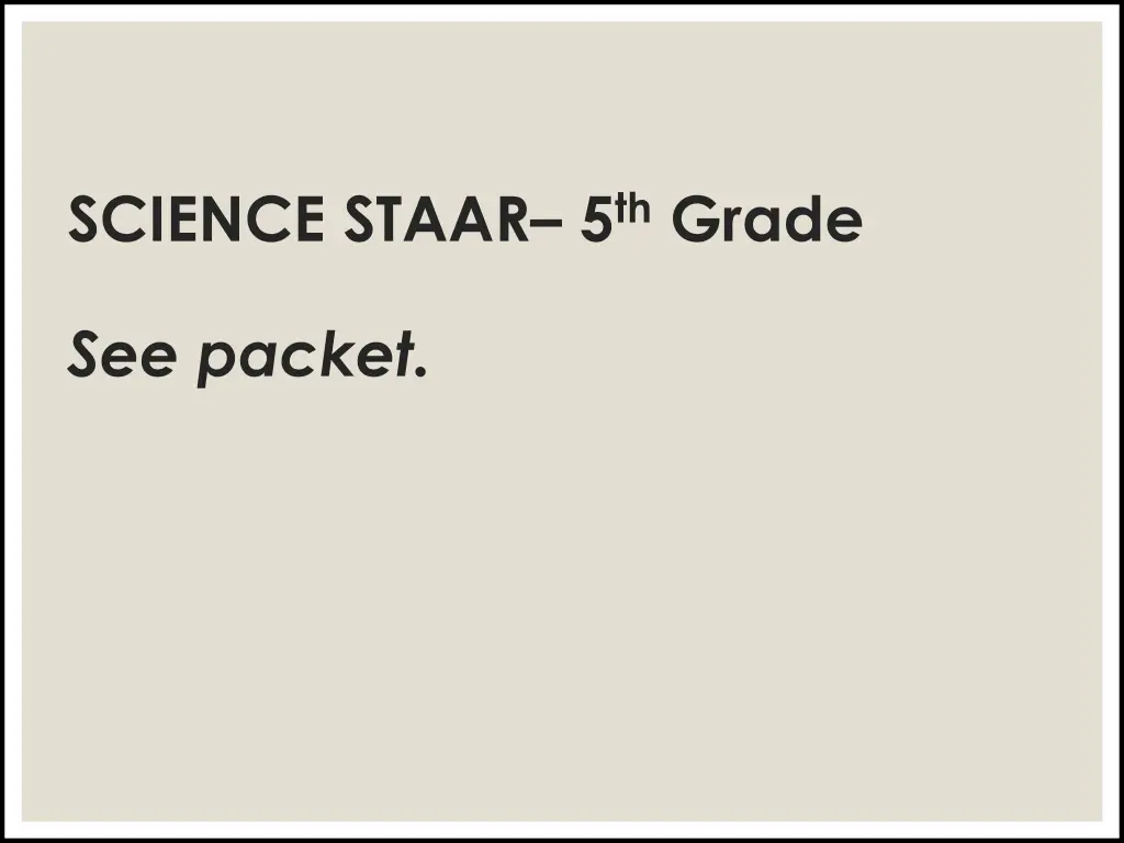 science staar 5 th grade