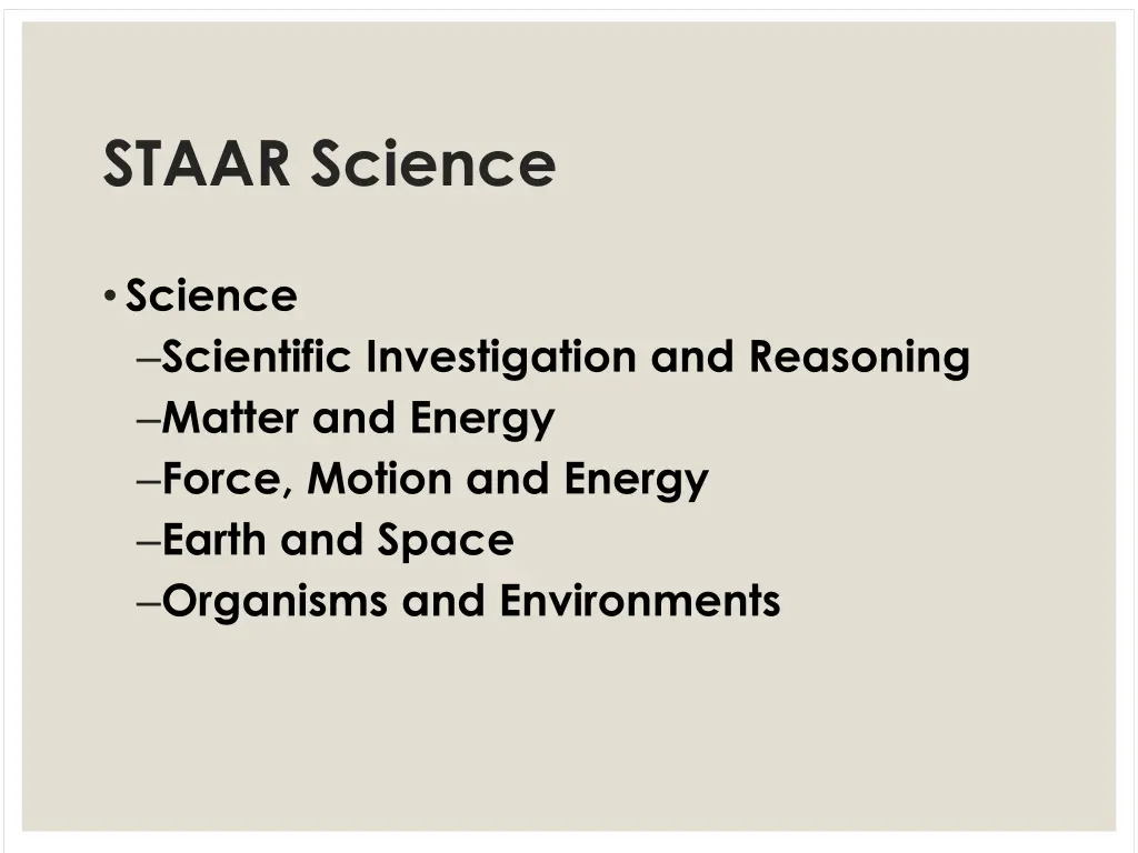 staar science 1