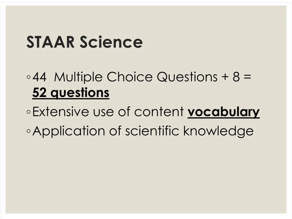 staar science