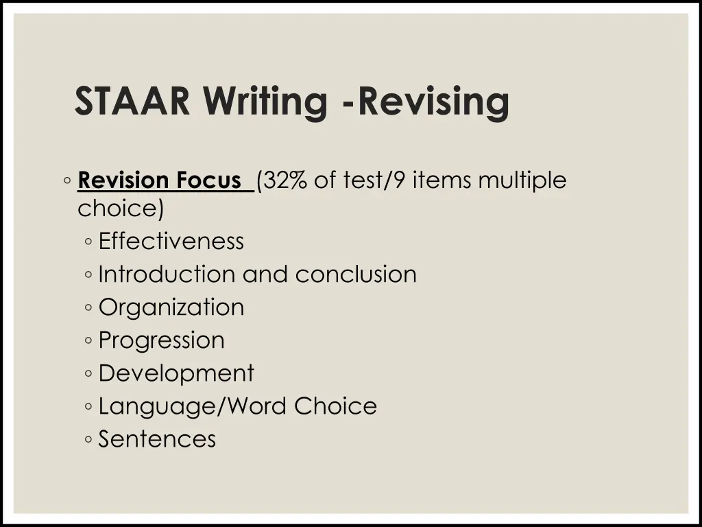 staar writing revising