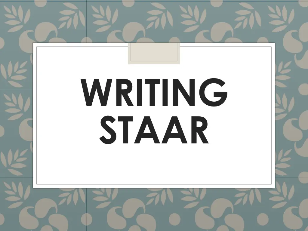 writing staar