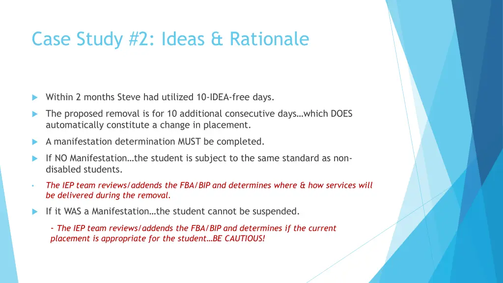 case study 2 ideas rationale